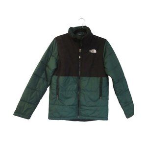 The North Face Balanced Rock insulated jacket size Youth XL (18-20) Green/black
